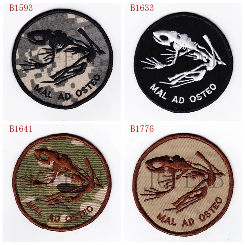 Военная Тактическая нашивка с вышивкой команды печати мал ад остео|embroidery patch|military