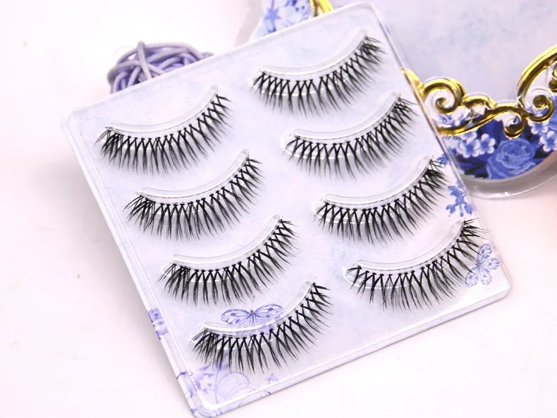 Азиатские ресницы для девочек телесный макияж натуральные накладные Длинные