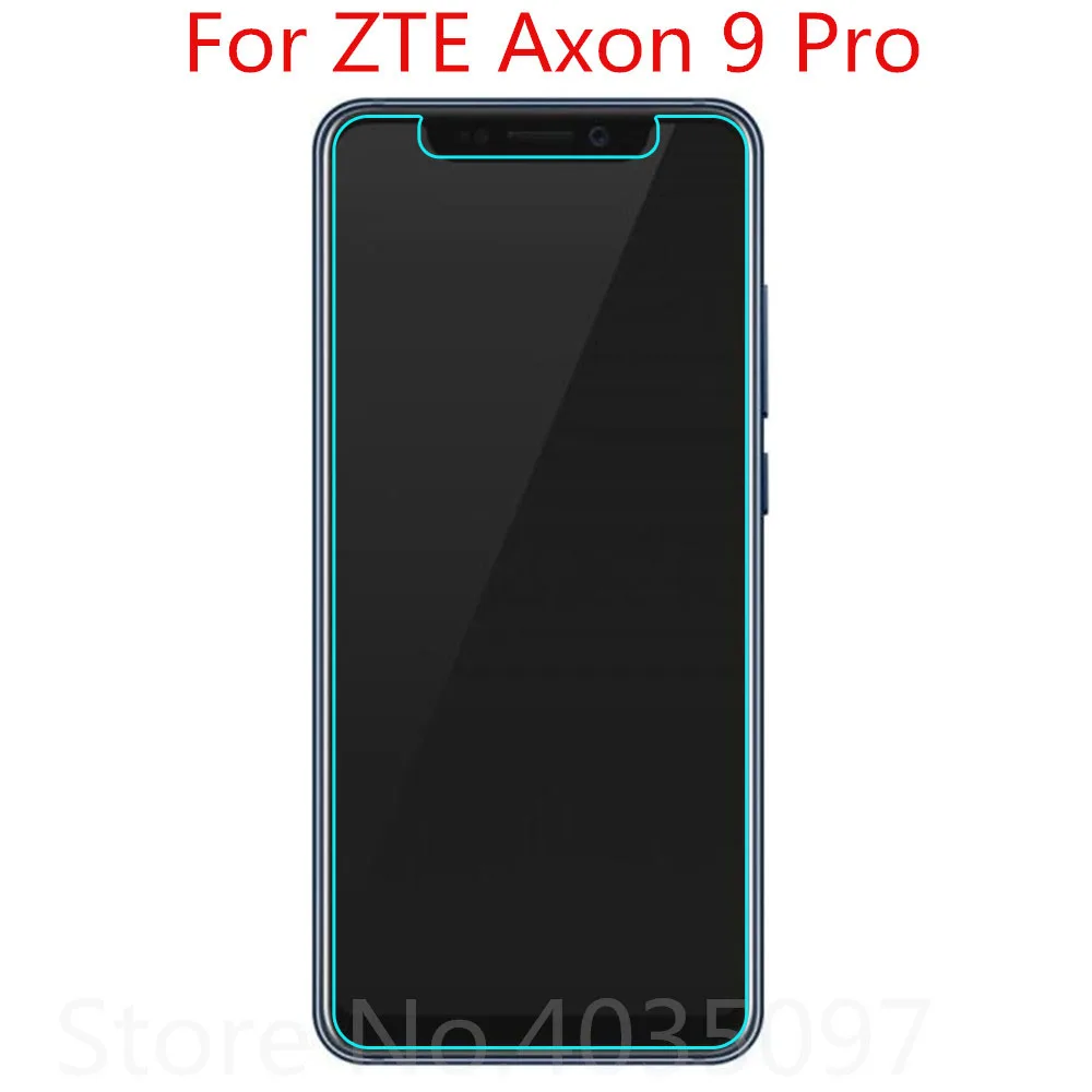2 шт. закаленное стекло для ZTE Axon 9 Pro защита экрана 9H 2.5D фотостекло стекло|Защитные