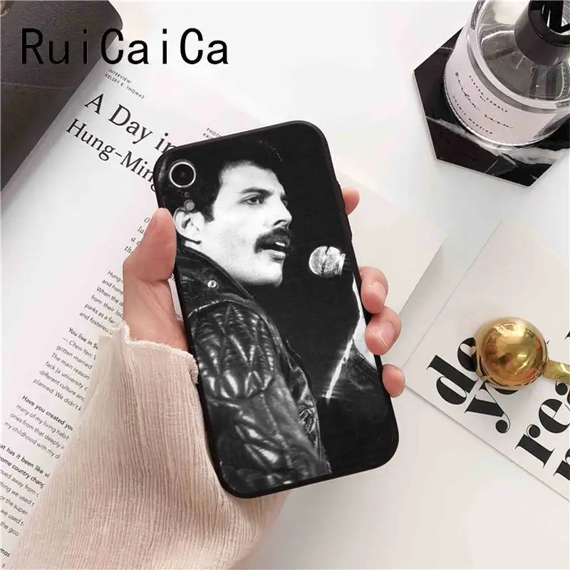 Ruicaica Фредди Меркури Queen band Coque Shell чехол для телефона iPhone 6S 6plus 7 7plus 8 plus X Xs MAX 5 5S XR |