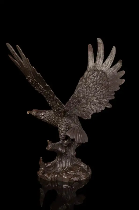 Скульптура из чистой бронзы в стиле арт-деко 36 см | Дом и сад