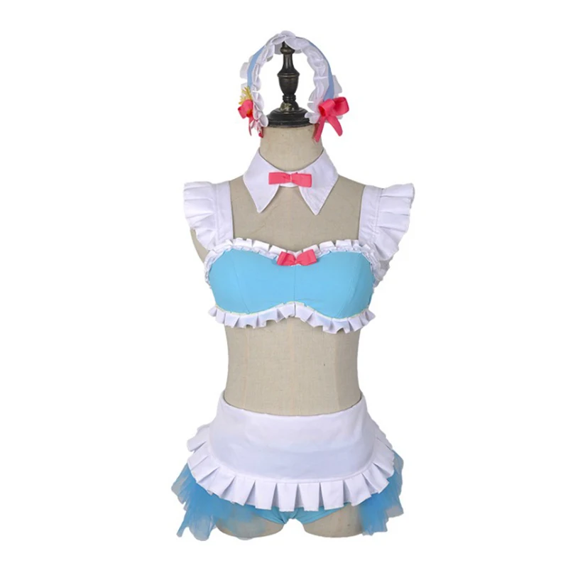 Комикс Аниме: жизнь в другом мире от нуля Косплей Костюм Rem Re: zero бикини купальный