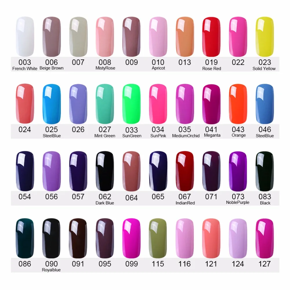 HNM 8 мл чистый цветной Гель-лак для ногтей UV LED Gellak отмачиваемый Vernis Полупостоянный