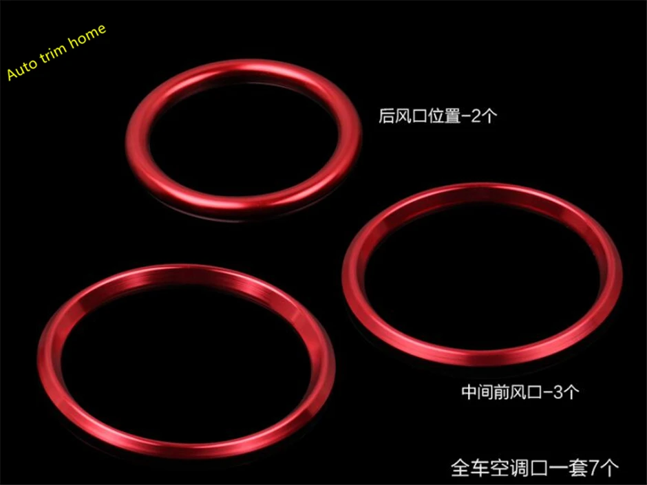 Lapetus Air Conditioning AC Outlet Vent Ring Cover Trim 7 Piece For Mercedes Benz C Class W205 2014 - 2021 Auto Accessories | Автомобили и