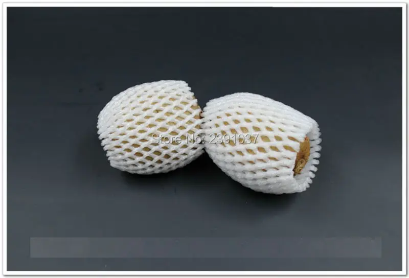 

Wholesale New 2000pieces 6x5cm white EPE Foam mesh sleeve net Thick fruit foam sleeve net for Small Mango packing material