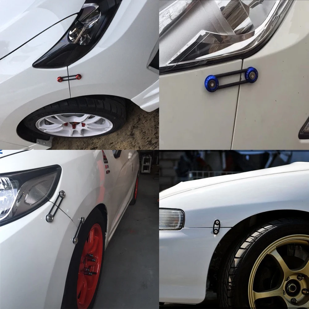 JDM автомобильный Передний Задний бампер люка крепежная Пряжка гайки Болты быстросъемные крепежные детали усиленные окружающие накладки съемные винты