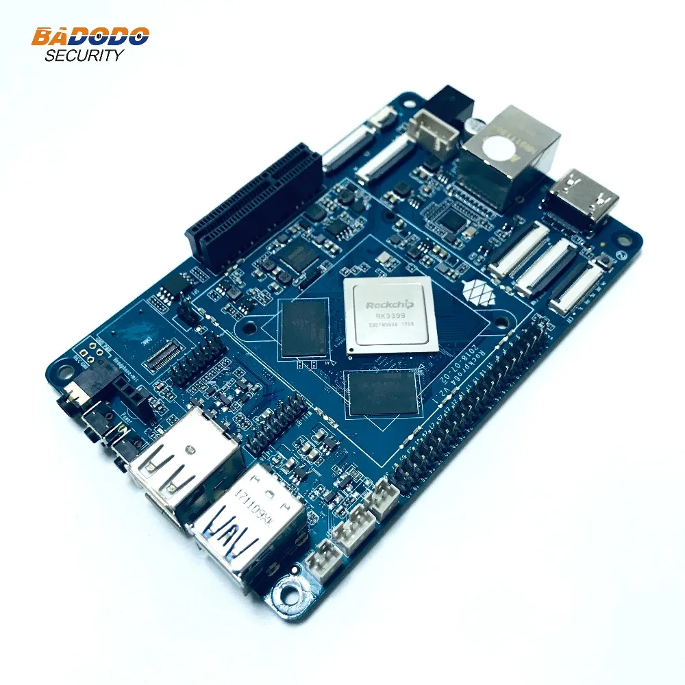 ROCKPro64 PINE64 четырехъядерный + 2 Гб LPDDR4 eMMC слот android 7 1 Linux Debian макетная плата