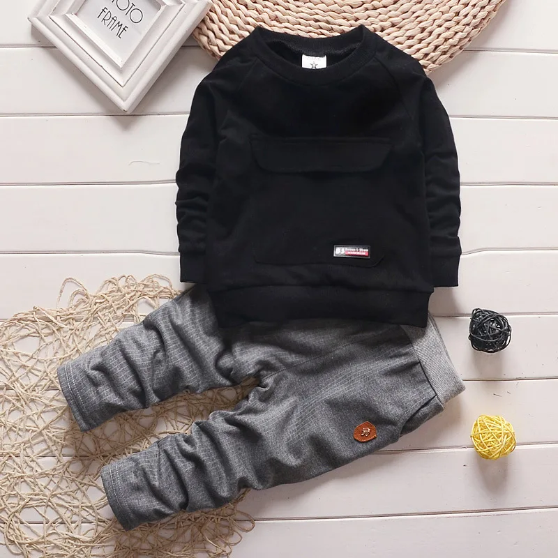 Новинка 2016 детская одежда детские костюмы кофта с длинным рукавом + штаны детский