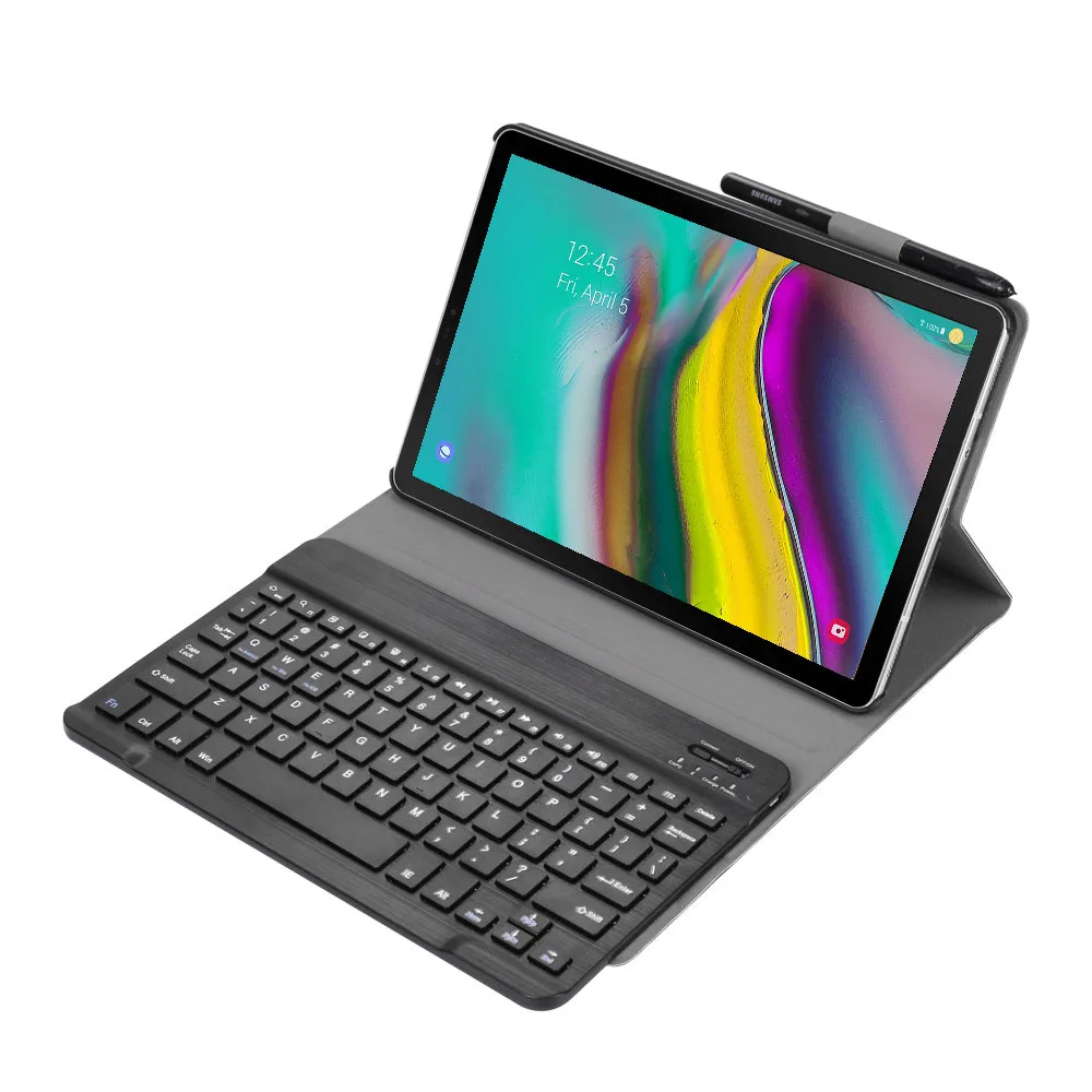 Для samsung Galaxy Tab S5e 10,5 T720 T725 съемный алюминиевый Bluetooth тачпад Русская клавиатура+ тонкий из искусственной кожи чехол