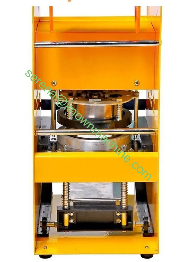 Маленькая ручная машина для запечатывания пластиковых бумажных стаканчиков