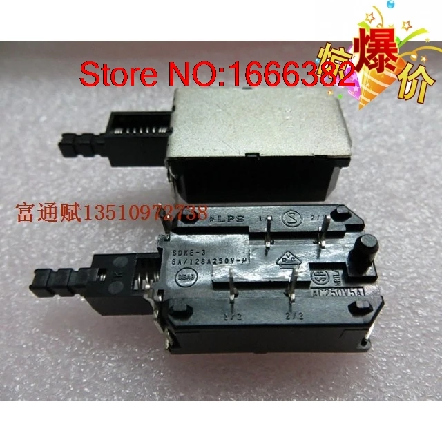 Импорт ТВ выключатель питания Кнопка переключения 4 фута SDKE 3 AC250C5 / 6A|switch 4|switch