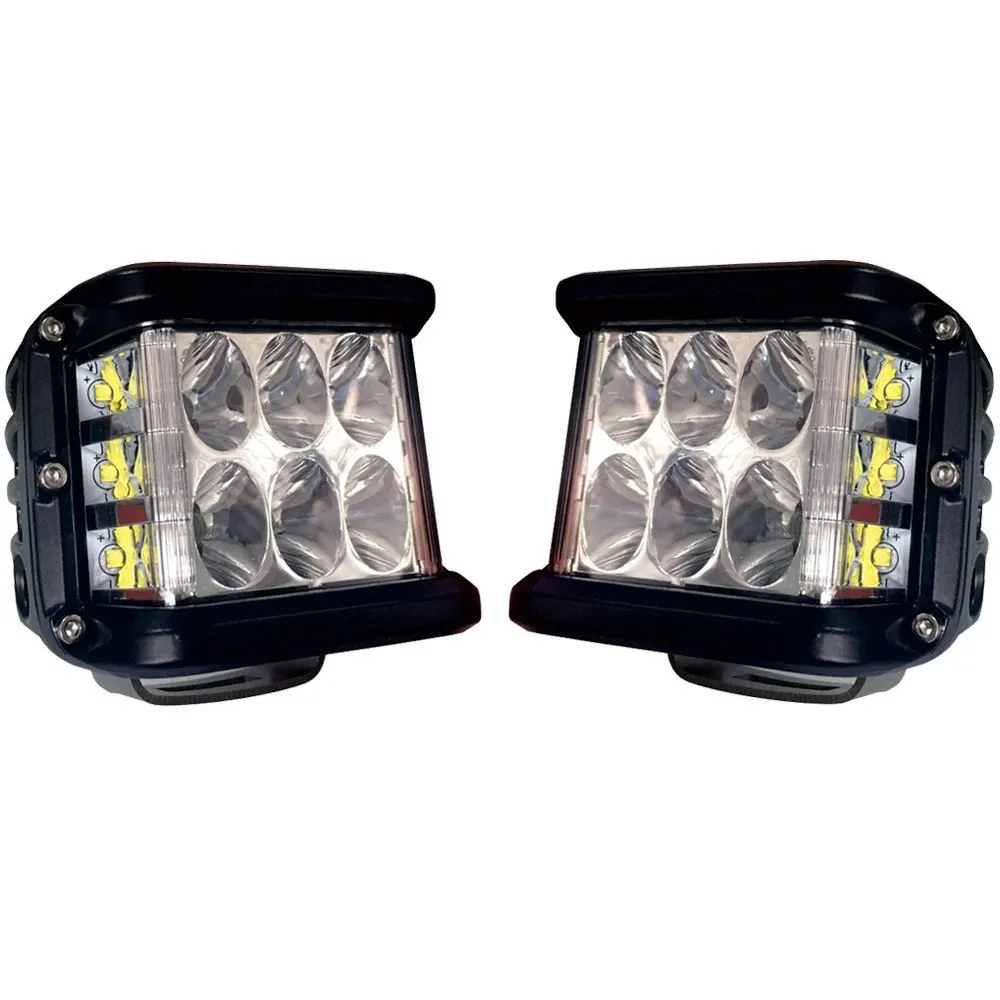 

45W Side Shot Pod LED's Cube Led Work Light Off Road Lamp Driving Lights With Single Side Light UTV Truck (One Pair)