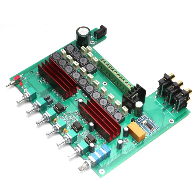 KYYSLB 100 Вт+ 50 Вт* 2+ 50 Вт+ 50 Вт* 2 TPA3116 4,2 Bluetooth усилитель A600 5,1 канальный усилитель плата DC12-25V с высоким и низким тонусом