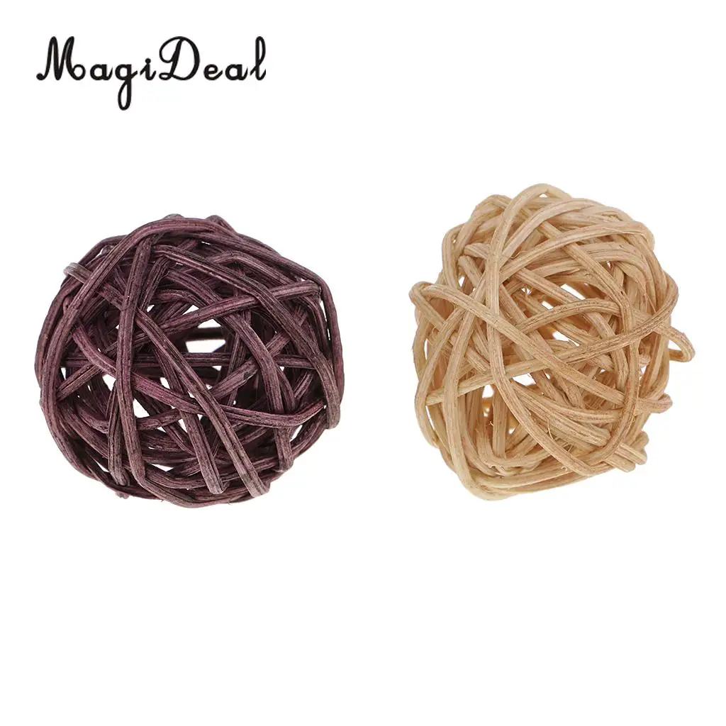 31pcs 3cm/5cm/7cm Mixed Colors Wicker Rattan Ball Christmas Birthday Home Wedding Party Decorations DIY Ornaments Kids Toys | Дом и сад