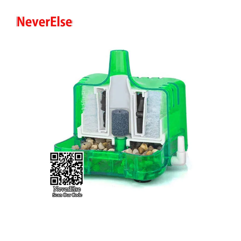 Аквариумный мини фильтр внутренний Угловой с воздушным приводом барботер для