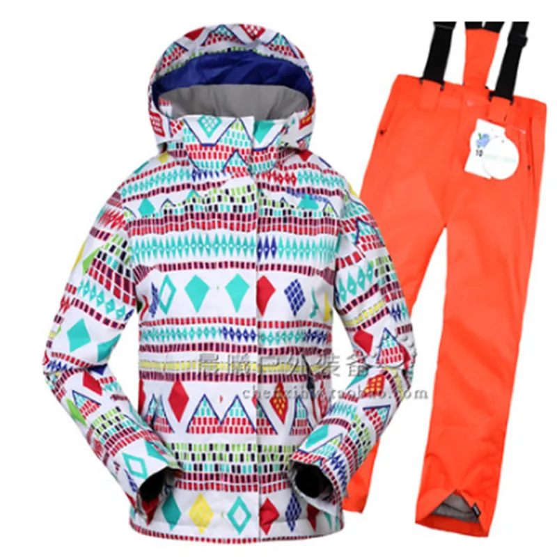 

Gsou Snowi Jacket+Pants Children Suit Set High Quality Skiing or Snowboarding Set for Kids Children Outdoor Play Clothing Set