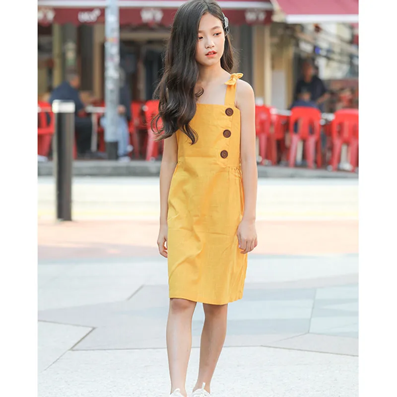 Детское и подростковое летнее хлопчатобумажное белье без рукавов на пуговицах