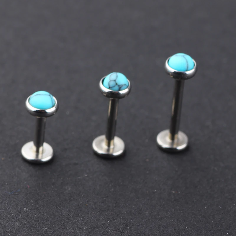 TIANCI FBYJS Labret внутренняя нить для губ пирсинг спираль стержни стальные сережки