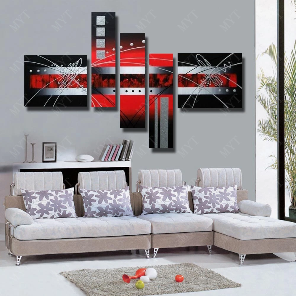 Free shipping wall canvas art oil painting large size by hand painted abstract paintings for wholesale | Дом и сад