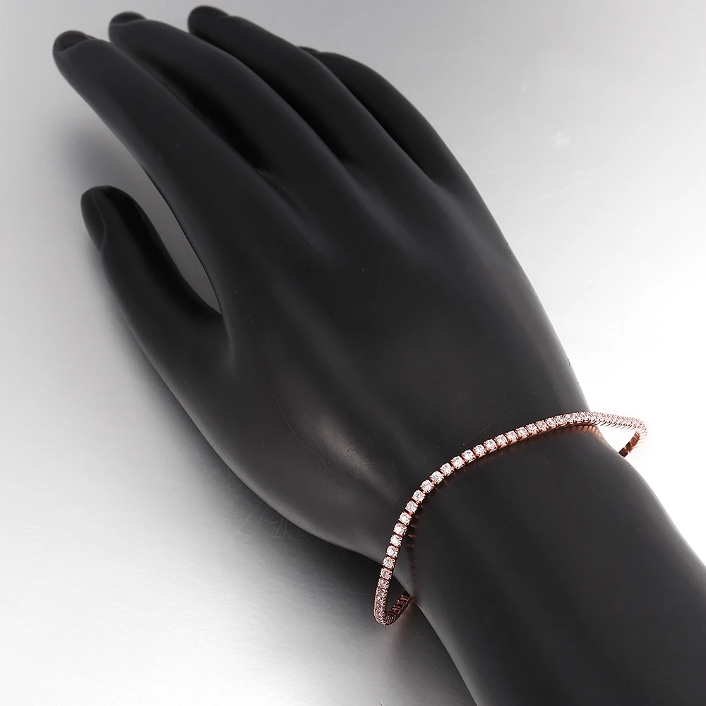 Wholesale 925 Sterling Silver Charm Beads Crystals From Swarovski Bracelet For Women Authentic 925 Jewelry Fine Girl Gift