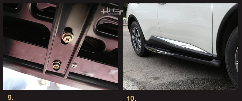 Роскошная ножная доска педали nerf бар шаг в сторону для Nissan Murano, алюминиевый сплав+ ABS, в Азию