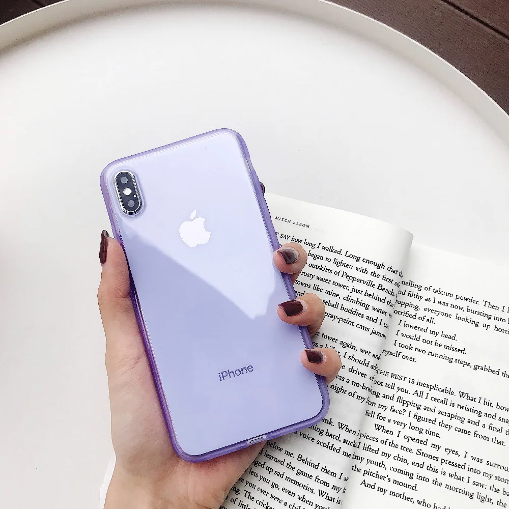 Роскошный противоударный бампер плотный прозрачный мягкий ТПУ Телефон чехол для