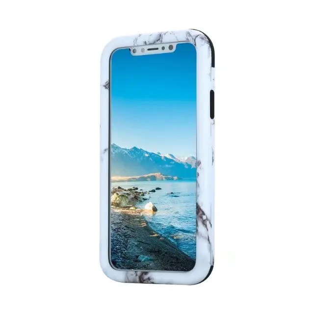 Marbling Shockproof Tough Hybrid Armor Drop Protection Case Cover For iPhone X |