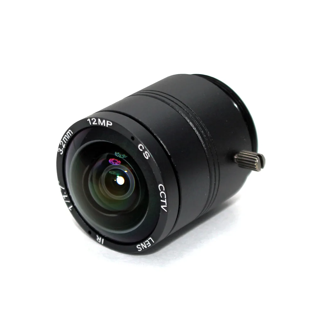 12 мегапиксельная линза Chuan Wei 4K 3 2 мм фиксированный объектив CS МП 150 градусов 1/1 7
