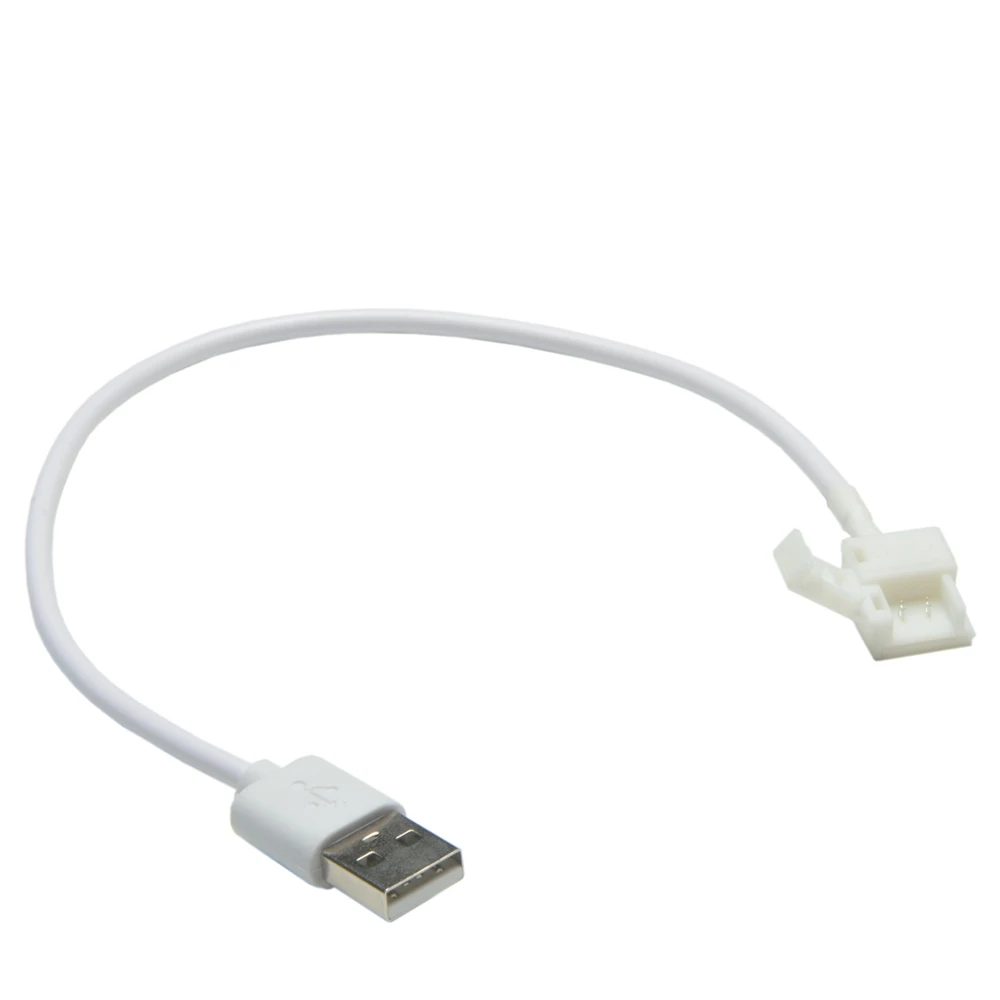 USB разъем для светодиодной ленты 2pin для 8 мм 10 мм 5 в 5050 3528 2835 IP65 IP20 светодиодный светильник для компьютера, ноутбука, телевизора для улучшения дома