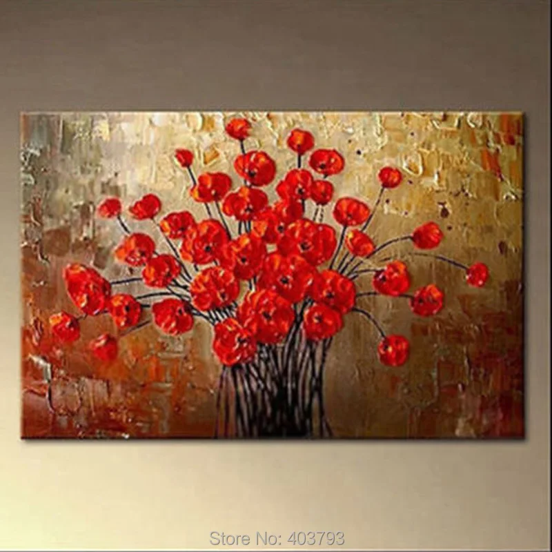 Огромная современная абстрактная картина маслом на холсте 100% Настенный декор