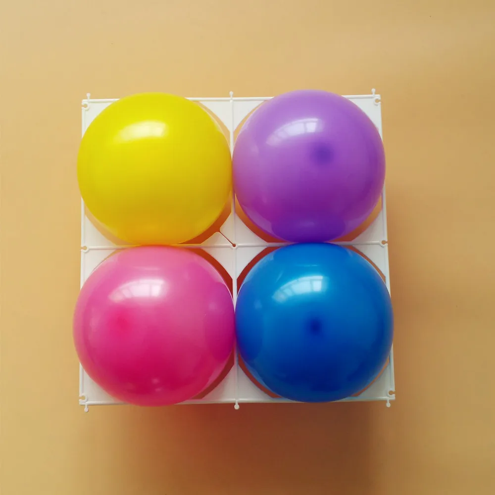 

10pcs/lot plastic 9 holes/4 holes balloon grid Balloon wall grids balloon modeling accessories for birthday wedding party decor