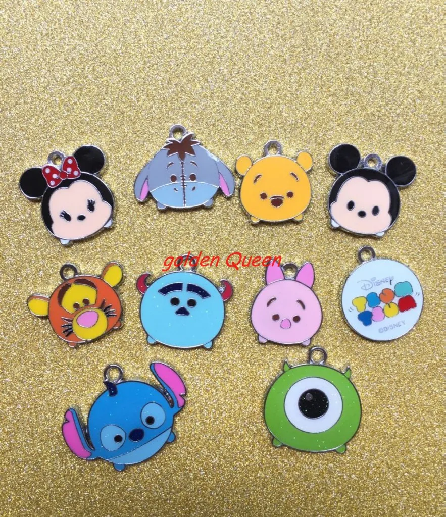 20 шт мультфильм микс ЦУМ Эмаль Металл Шарм Подвески DIY ювелирных изделий