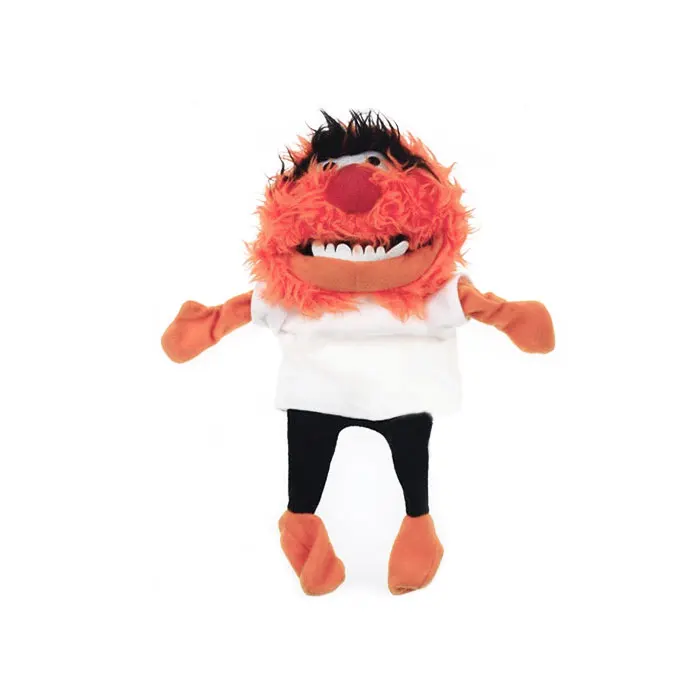 Orange hair monster 1 шт./лот, 25 см милый Маппет Шоу Кермит Лягушка Fozzie медведь шведский шеф-повара Плюшевые Ручные куклы для детей подарок - Цвет: Orange hair monster