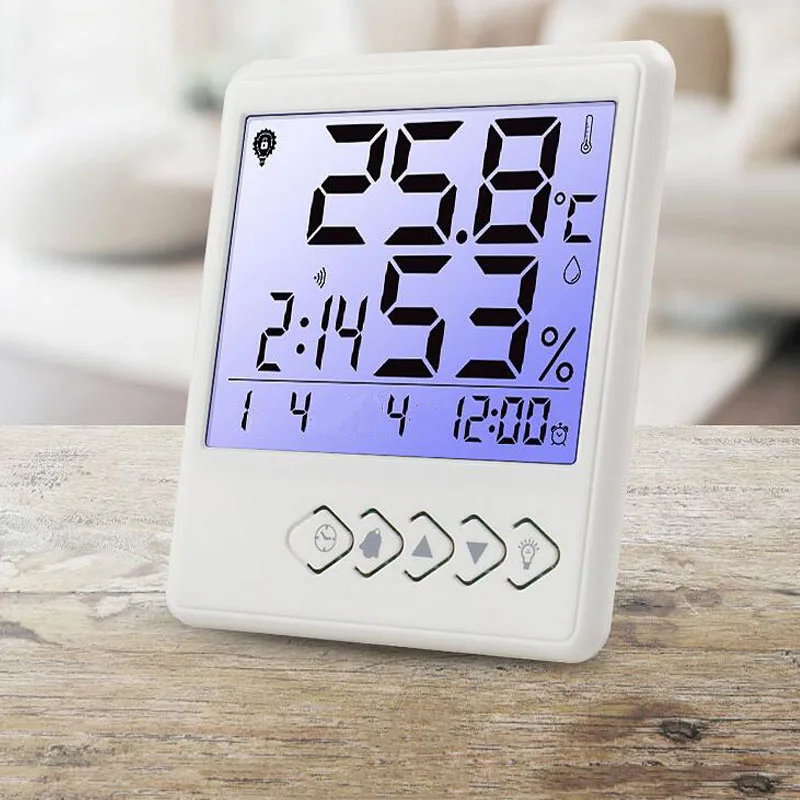 Бытовой комнатный термометр гигрометр электронный датчик температуры и