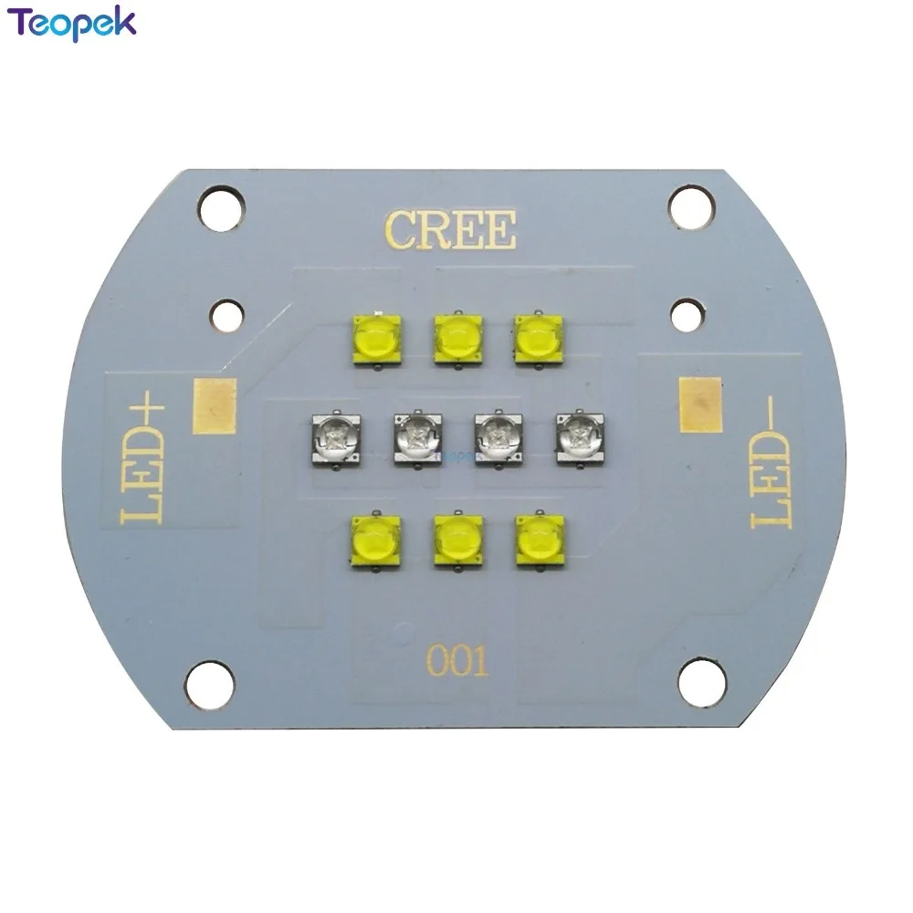 Светодиодный индикатор Cree XTE 50 Вт 6 шт. белый + 4 ярко синий светодиодный излучатель