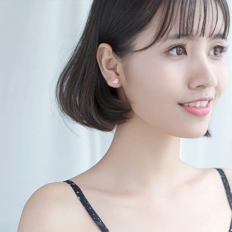 Милый подарок для детей. Женские серьги гвоздики из стерлингового серебра 925