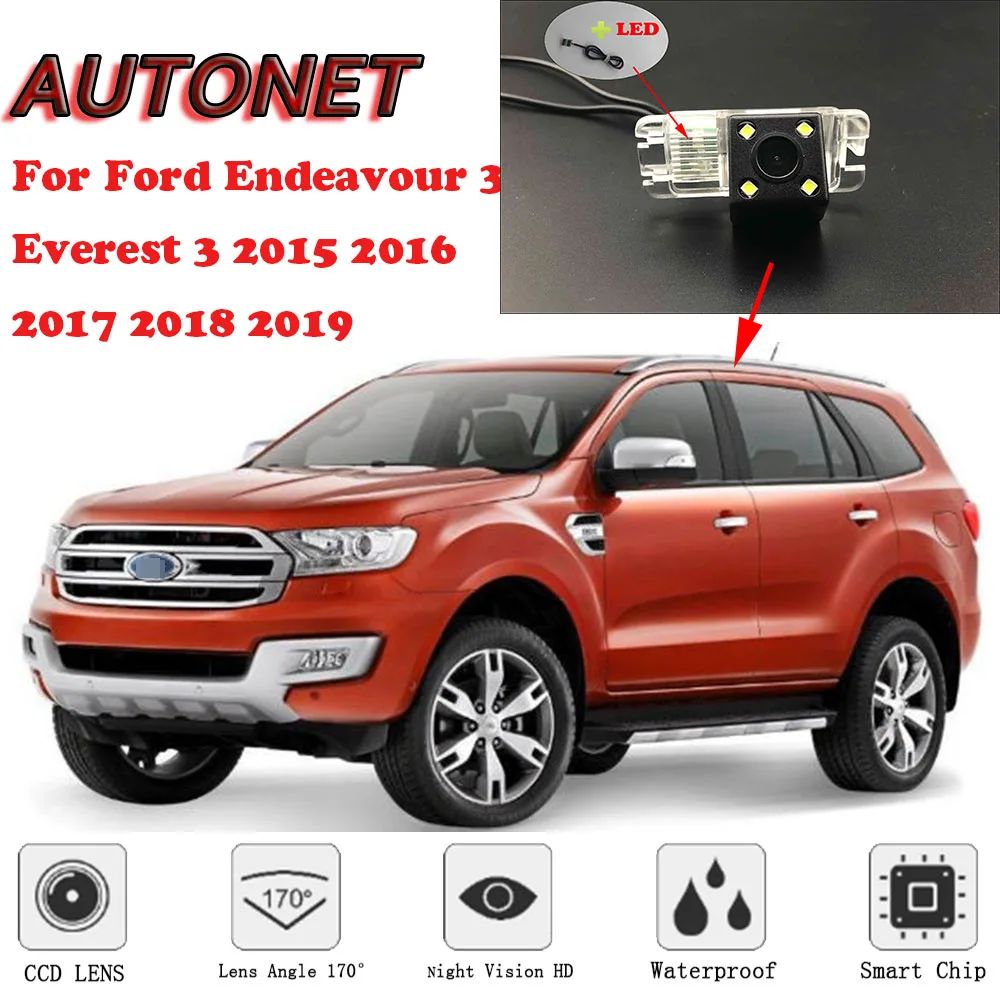 Камера заднего вида с ночным видением и кронштейном для Ford 93 Everest 3 2015 2016 2017 2018