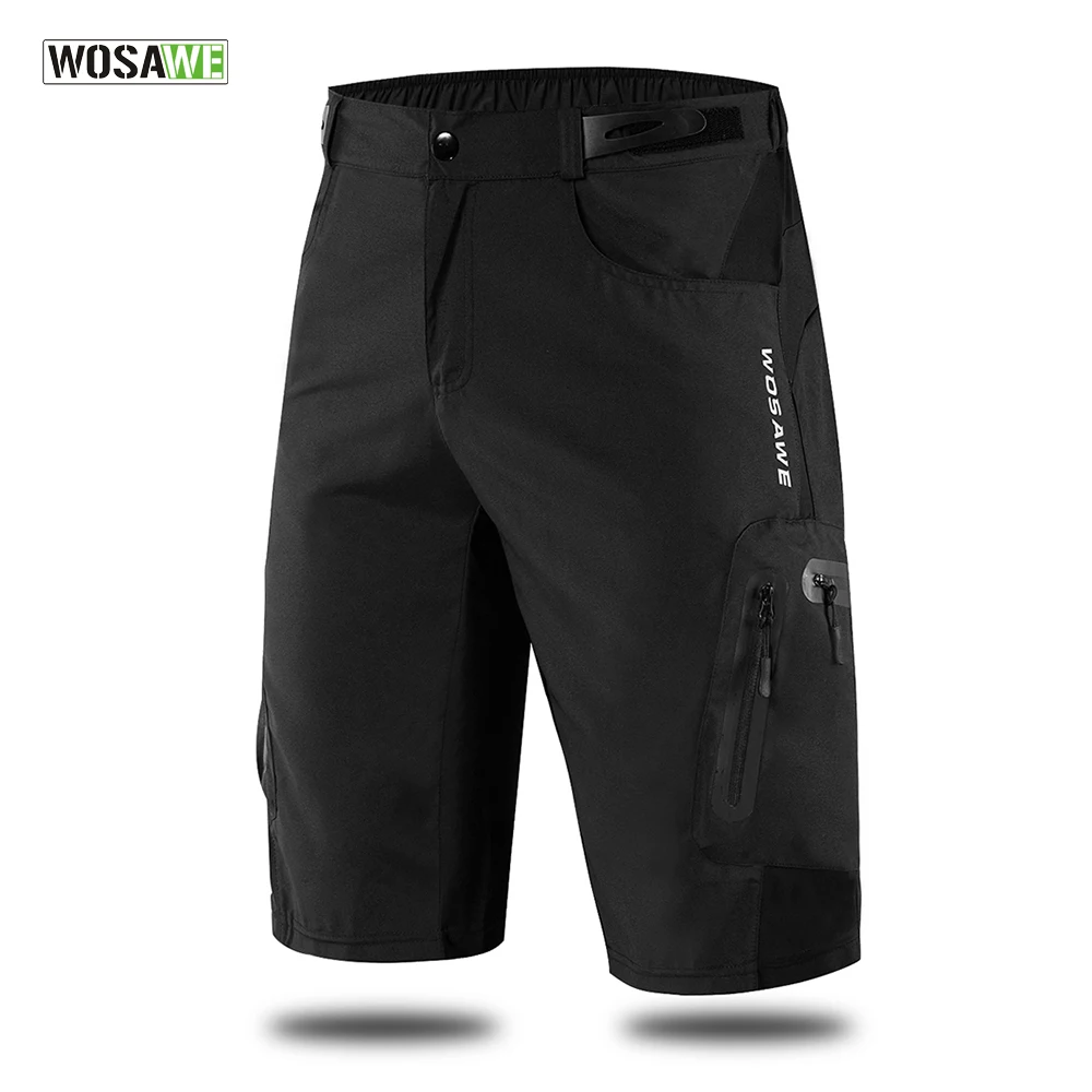 WOSAWE Men's MTB Shorts Outdoor Motocross Bike Short Pant Breathable Loose Fit For Running Bicycle Cycling  Shorts Ciclismo