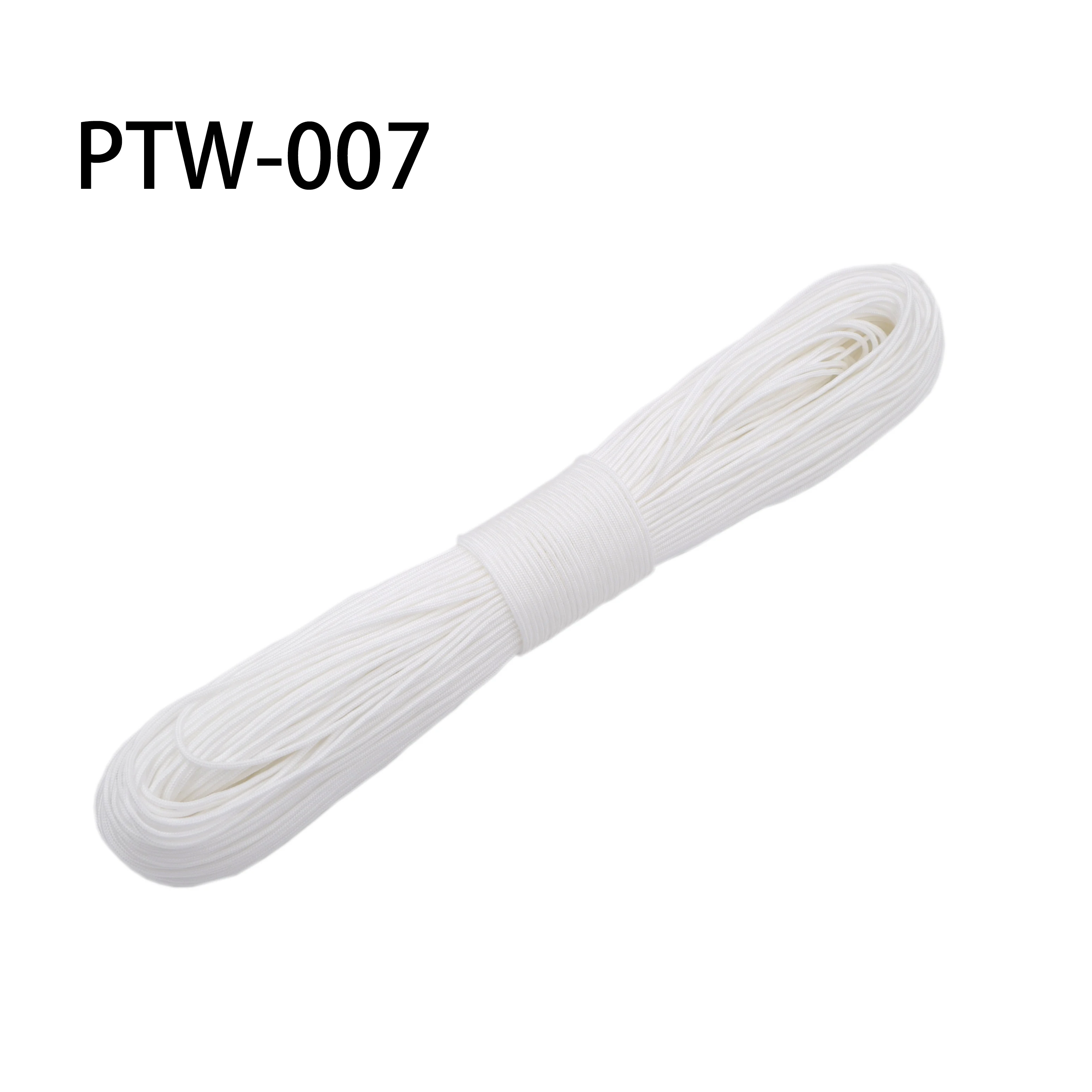 White 007 Mil Спецификация Тип I 3 жильный 300 футов(100 м) Открытый выживания парашютный шнур Паракорд 2 мм Диаметр микро шнур - Цвет: White 007