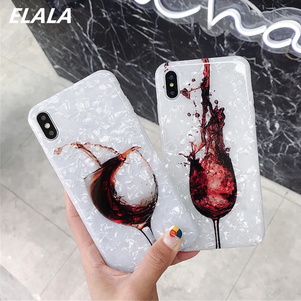 Футляр для красного вина для iphone 11, 6, 7, X, XS Max, задняя крышка, мягкая силиконовая оболочка раковины для телефона iphone 7, 8, 6, 6s Plus, XR X 11 Pro, чехол 11