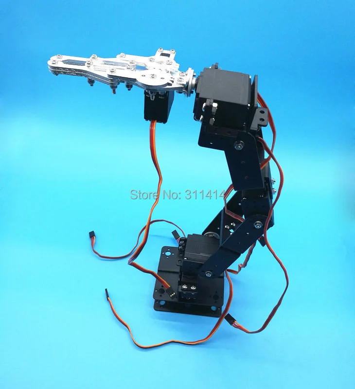 1 комплект DIY 6 DOF 3D вращающийся металлический механический манипулятор для