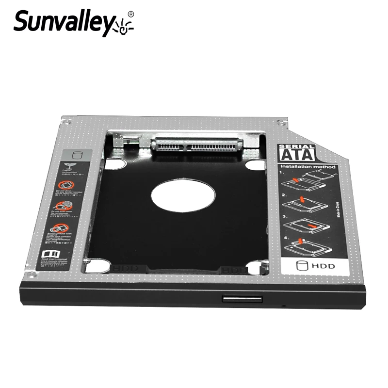 Sunдолина SATA 2nd Caddy 9 5 мм SSD жесткий диск HDD адаптер Bay внешний корпус для Lenovo Thinkpad