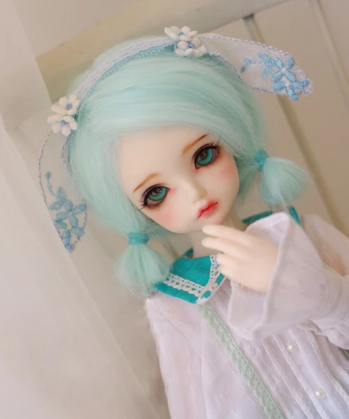 Парик из меха куклы BJD для 1/3 1/4 1/6 DD Кукла SD MSD 16 17 см 18 19 20 21 22 23 водные Длинные прямые