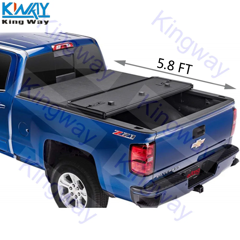 Бесплатная доставка King Way 5 8 FT жесткий Складной автомобильный чехол для 2014 2018 Chevy