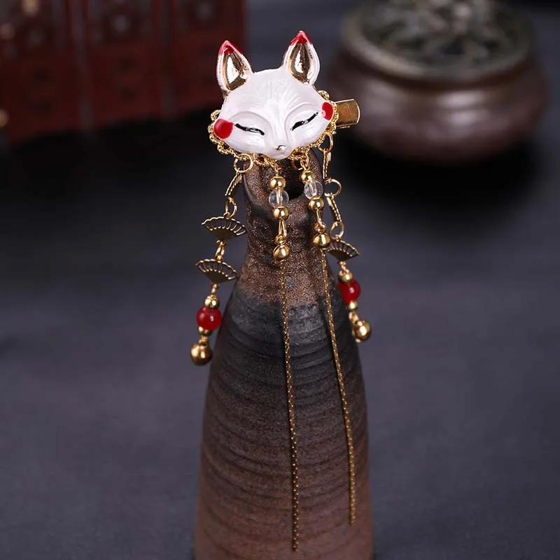 FORSEVEN милые сережки в форме лисы и кролика заколки для волос головной убор