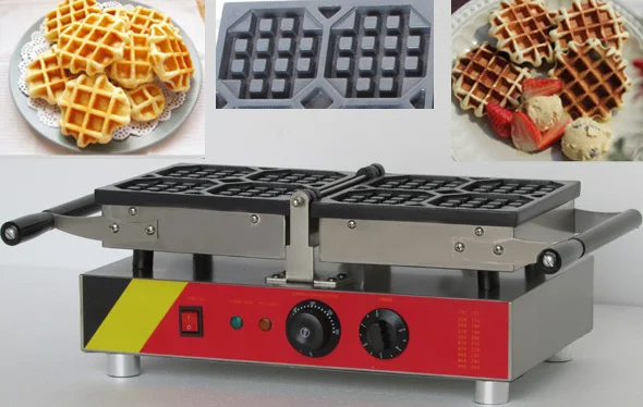 

180 degree rotary easy to clean Commecial electric rectangle waffle maker,electric ligie waffle maker