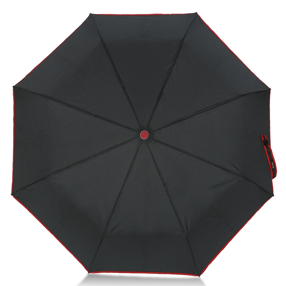 Полностью автоматический УФ-защита ветрозащитный 3 Складной 8 ребер дождь зонтик