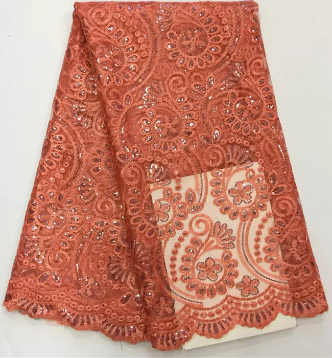 5 ярдов/шт. Модная Королевская Синяя французская сетчатая кружевная ткань с