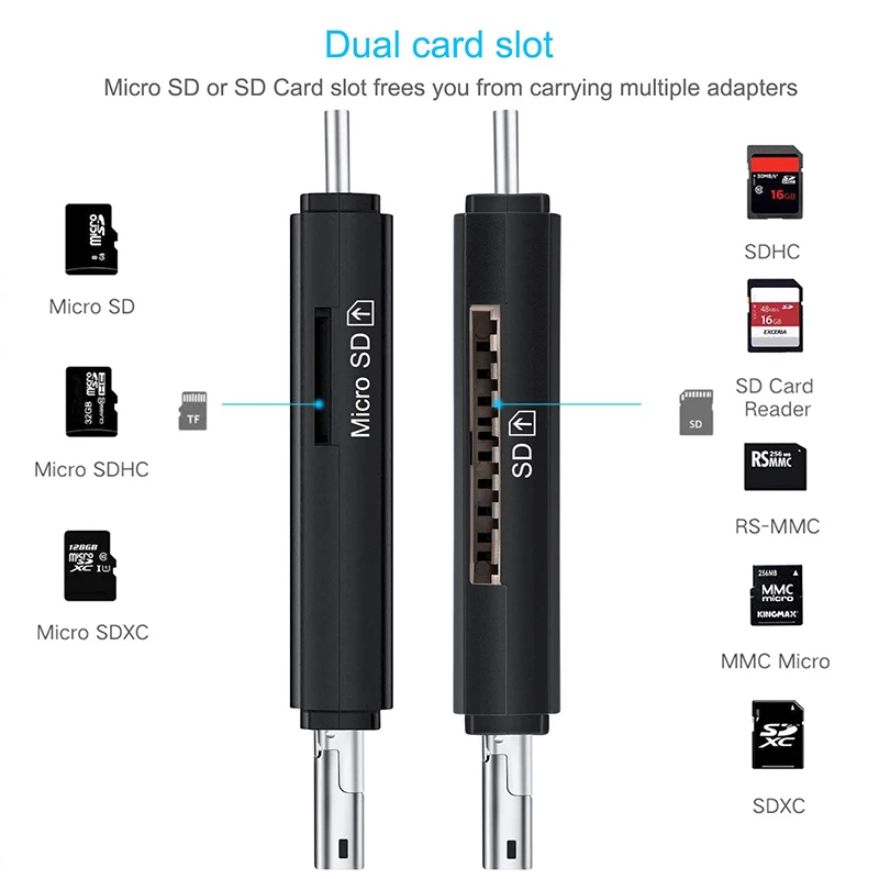 Кардридер USB 3 0 SD кард-ридер адаптер type C Micro TF/SD флэш-накопитель для в 1 кардридер |