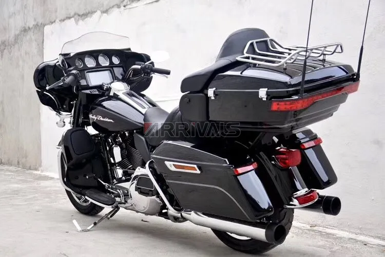 Для Harley Touring Road King FLHR- CVO Limited FLHTKSE велосипедная седельная сумка для багажа задний указатель поворота светильник для бега